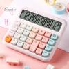 Настольный калькулятор, голосовой/бесшумный, на батарейках, 12-значные квадратные кнопки, большой ЖК-дисплей, портативный студенческий финансовый калькулятор, офисные принадлежности