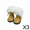 3x1:6 Miniature Doll Snow Boots Furry Lining for Hobbyists, Dioramas