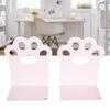 Metal Bookends Cartoon Cat Claw Decorative   Desk Magazine Book Ends for Home School  
