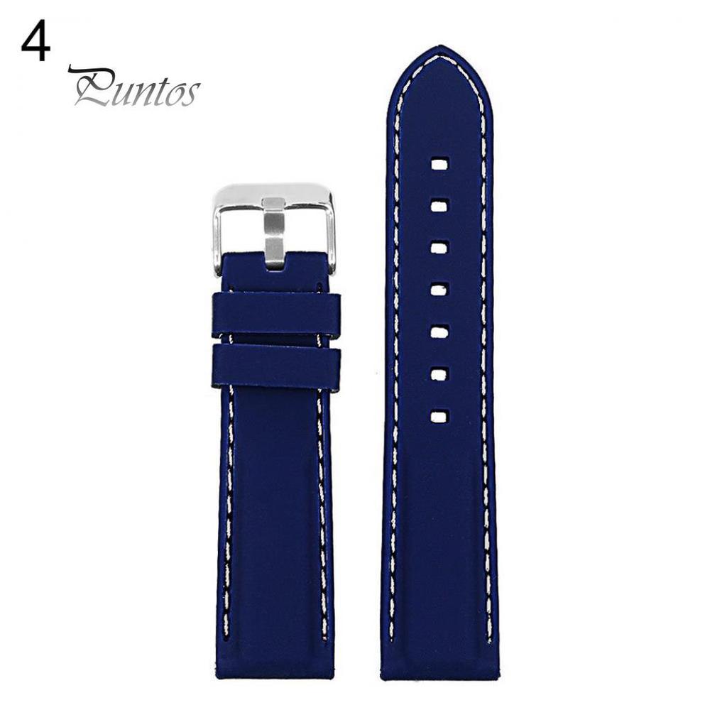 Fashion Soft Silicone Watch Strap Band Buckle Watchband Replacement Wristband