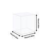 1pcs Clear Acrylic Display Case Countertop Box Organizer Stand Dustproof Protection Showcase Display Box