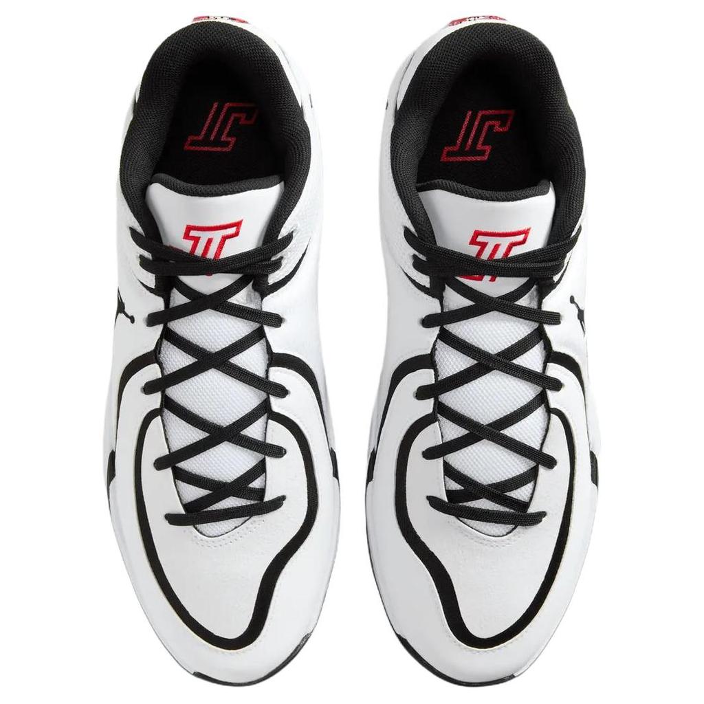Jordan Баскетбольные кроссовки Tatum 4 Support Rebound Мужские Черно-белые HQ4613-101