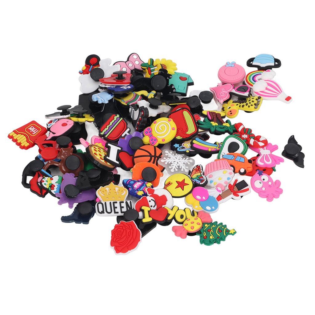 84 Styles Hole Shoe Decoration Waterproof Light Weight Trendy Sandal Decoration PVC Shoe