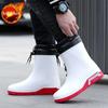 Rain Boots for Men Loafers Waterproof and Non-slip Gum Man Shoes High Quality Cheap New Gumboots Water Without Lacing Rainy Day