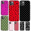 Чехол для телефона с рисунком в горошек для iPhone 17 Air 16 15 14 13 12 11 Pro Max 12 13 mini 15 16 Plus 16e Чехол