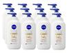 Оптовая покупка набора из 12 Nivea Repair Expert Medicated Extra Body Milk для очень сухой кожи 350 г без запаха увлажняющий увлажняющий огрубевшая кожа трещины