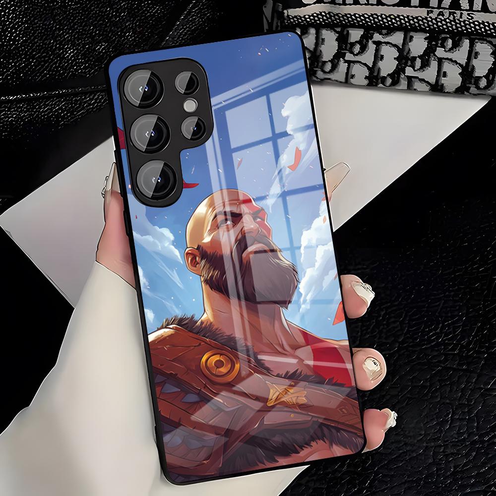 Чехол для телефона с игрой G-God Of Wars для Samsung S26 S25 Plus S20 S20 Plus S22 Ultra S23 FE S21 Plus S21 Ultra Стеклянная крышка