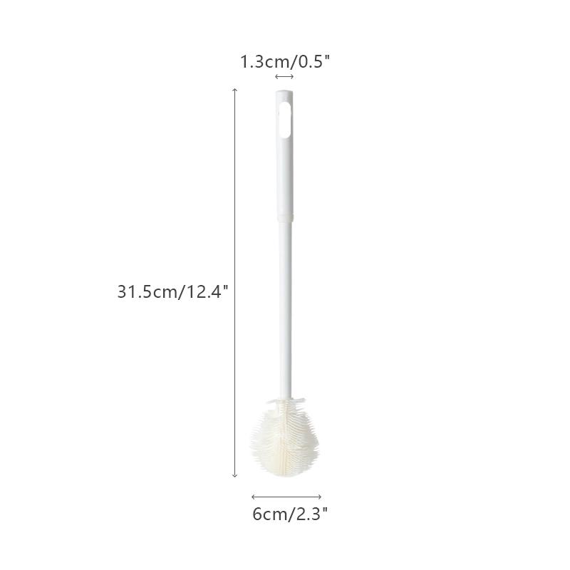 Щетка для чистки чашек с длинной ручкой, силиконовая щетка для чистки бутылок для молока, бокалов, чашек, бытовых стеклянных кружек для кофе, чайников, Bru