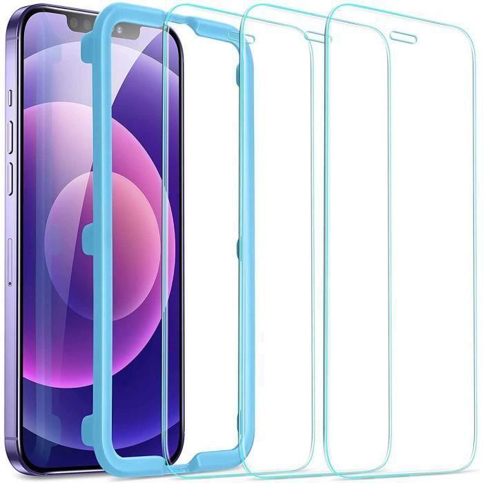 Защитное стекло для экрана - E.F.CONNECTION - для iPhone 13 Mini - Прозрачное - Прочность 9H - Комплект из 3 шт.
