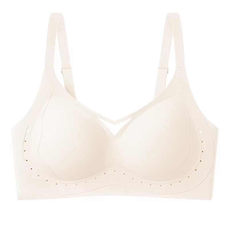 Traceless underwear Women's small breasts gather and show large comfort Soft support Anti-sagging adjustment type pull-up bra cover