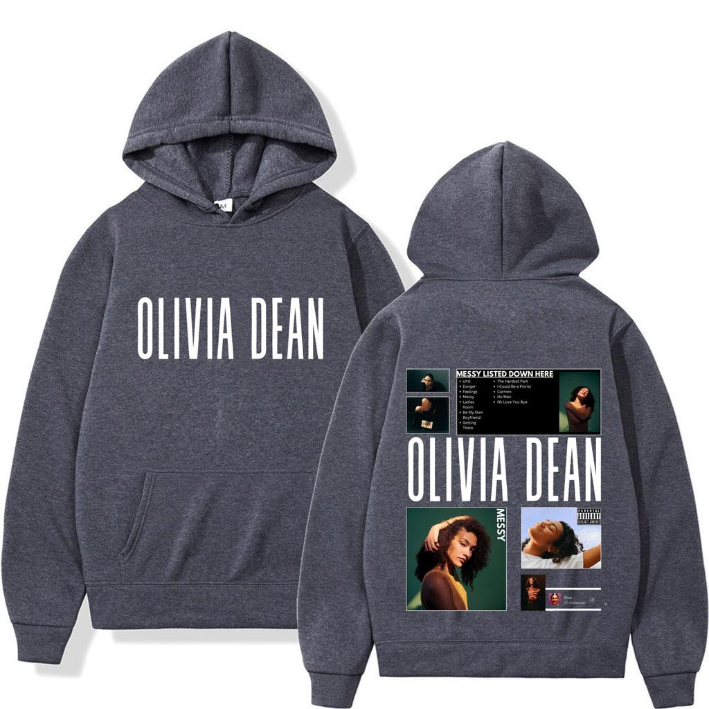 Singer Olivia Dean Album Cover 2026 Graphic Hoodie Men Women Fashion Sweatshirt Long Sleeves Casual Loose Vintage Pullover Tops