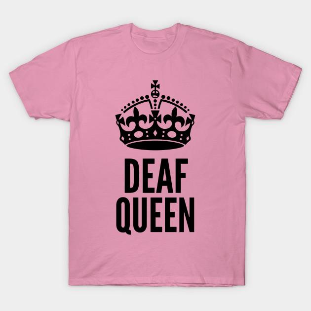 Женская футболка Deaf Queen с принтом Харадзюку, кавайная футболка, летняя футболка с коротким рукавом, женская футболка, топ