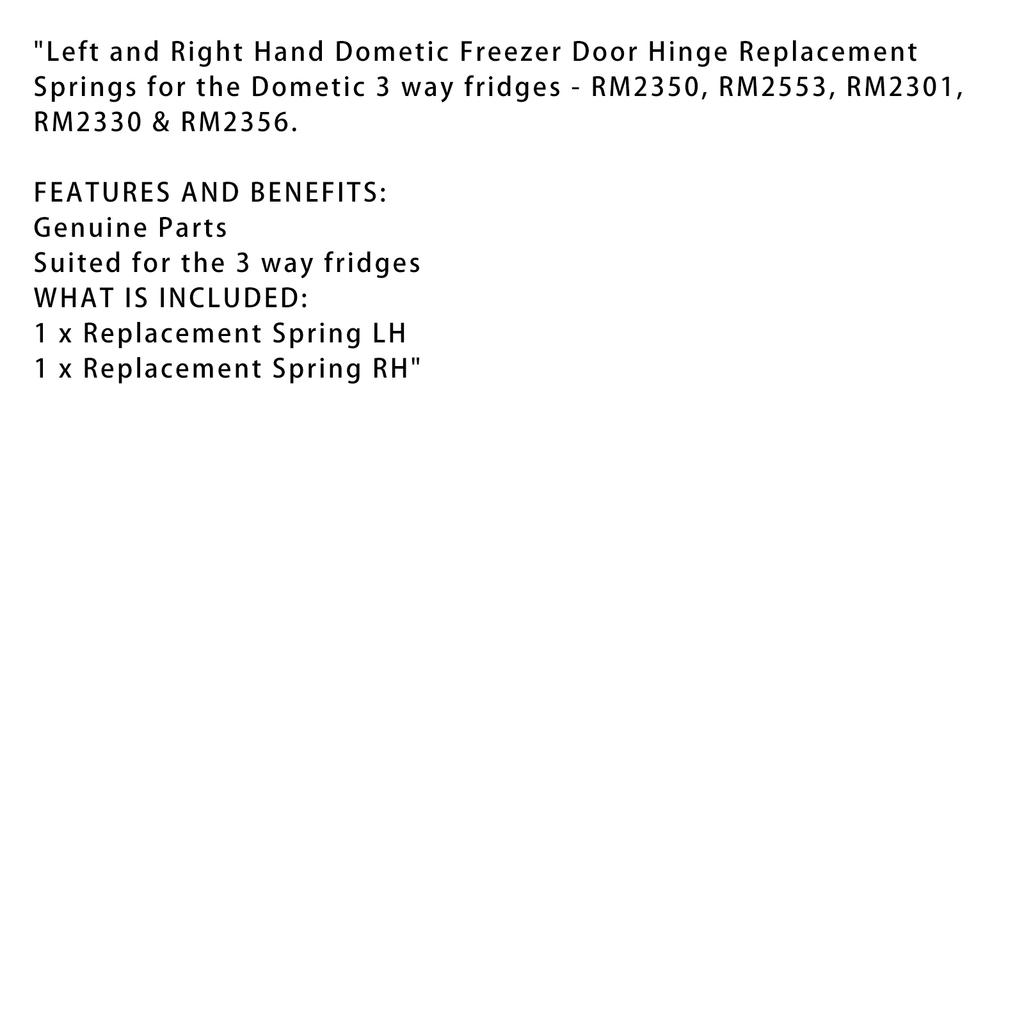 Пружины для замены дверных петель морозильной камеры для Dometic RM2301 RM2553 RM2350