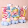 16 Inch Digital Balloon Aluminum Foil Helium Balloon Birthday Party Decoration Children Adult Wedding Balloons