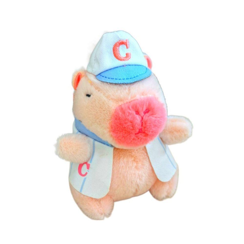 Мультяшная капибара, имитация капибары, кулон, многоцветная пушистая кукла-животное, украшение для сумки