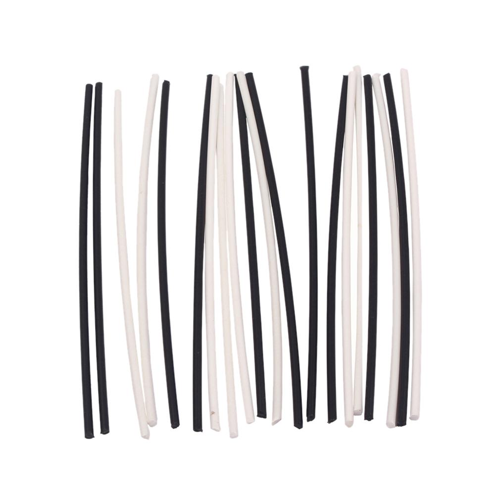 Гитара Бас Боковые Точки Накладка Гриф Маркер Позиции Музыкальный Инструмент Инкрустация Точки 102 * 2 мм 10 шт. Белые и 10 шт.