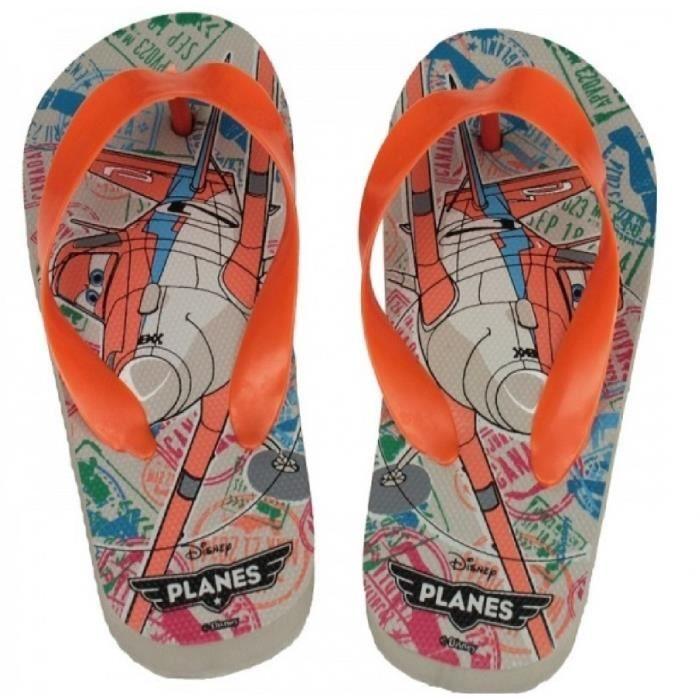 Tong enfant - PLANES - T26 - Orange - Garçon - Mousse EVA