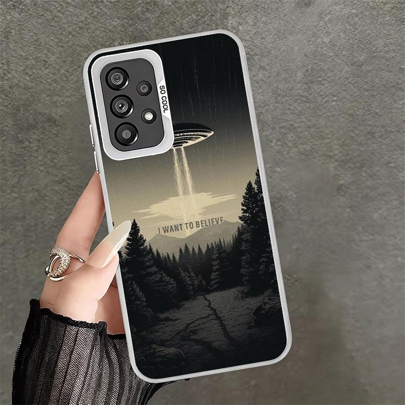 Противоударный чехол для телефона The X Files I Want to Believe для Samsung A17 A16 A15 A14 A37 A57 A36 A56 A26 A35 A55 A25 A34 A54 A24 A13