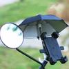 New Mini Motorcycle Mobile Phone Holder Sun Shade Color Parasol Riding Portable Waterproof Locomotive Bracket Umbrella