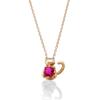 Miwahouseki A Cat Motif That Cherishes the Birthstone of Its July Pink Kitty Necklace [Miwahouseki] Master, Birthstone, Ruby, Gold,