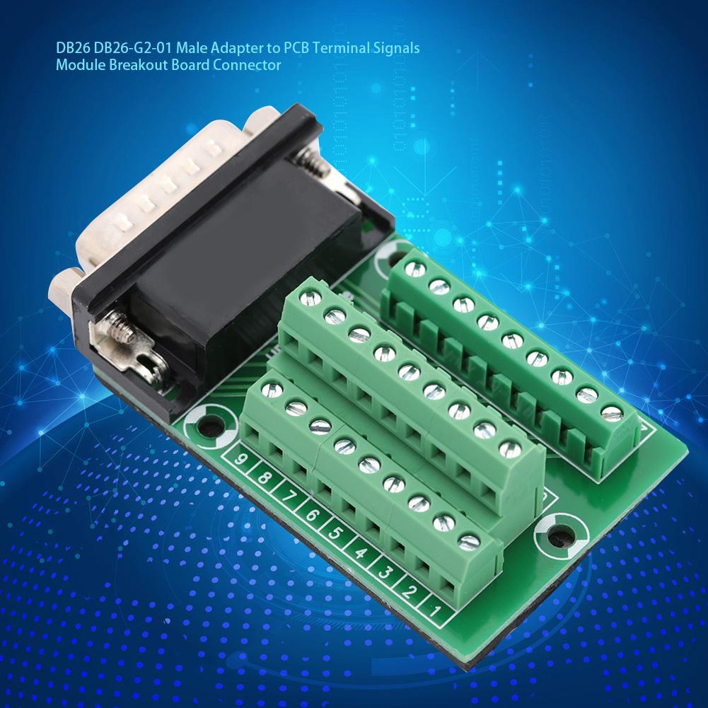 DB26 DB26G201 Адаптер-папа к клеммам на печатной плате Модуль сигналов Плата разветвителя Разъем
