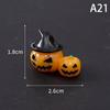 Halloween Micro Landscape Miniature Figurines Resin Craft Mini Fairy Garden Ornaments Cute Pumpkin Ghost Vampire Decoration