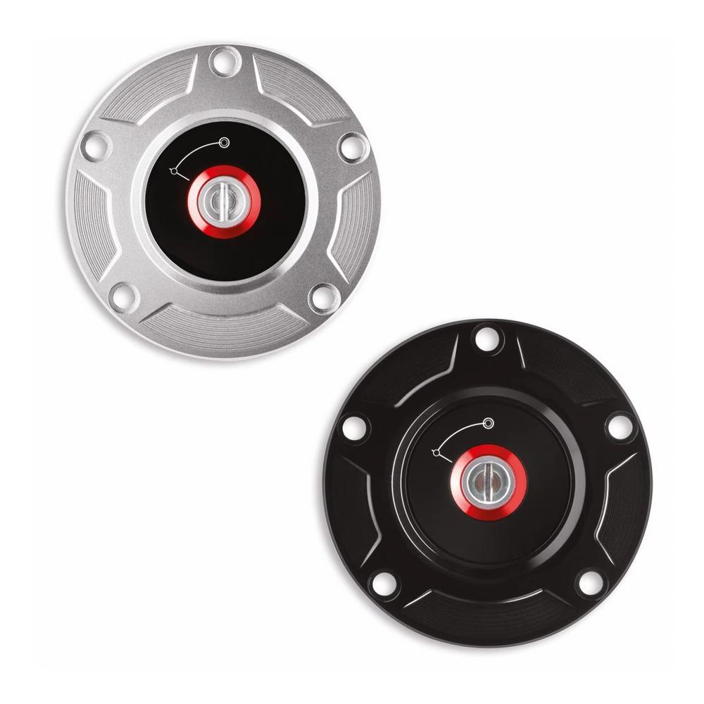 For Ducati DIAVEL V4 PANIGALE V2 V4 STREETFIGHTER V2 V4 BILLET ALUMINUM FUEL TANK CAP Quick release fuel tank cap 2022 2023 2024