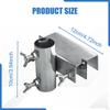 Patio Umbrella Clamp Deck Holder Sturdy Heavy Duty Fixator Parasol for Beach