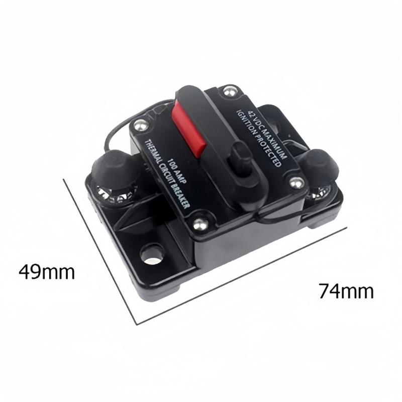 30A-300A Car Waterproof Circuit Breaker Auto Overload Protection Self-recovery Fuse Manual Recovery Audio Power Circuit Breaker