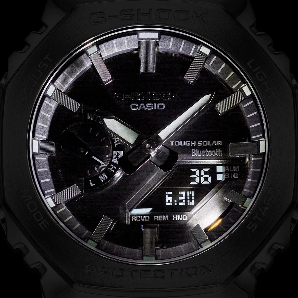 Полностью металлические часы, модель Tough Silver, импортированная из-за рубежа [Casio] G-Shock Bluetooth, на солнечных батареях, GM-B2100SD-1A, Мужские, (Тот же GM-B2100SD-1AJF),