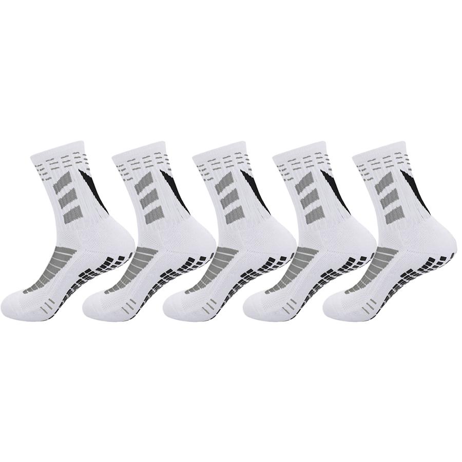 5 пар нескользящих носков для мужчин и женщин, спортивные вехи, амортизирующие для бега и тенниса