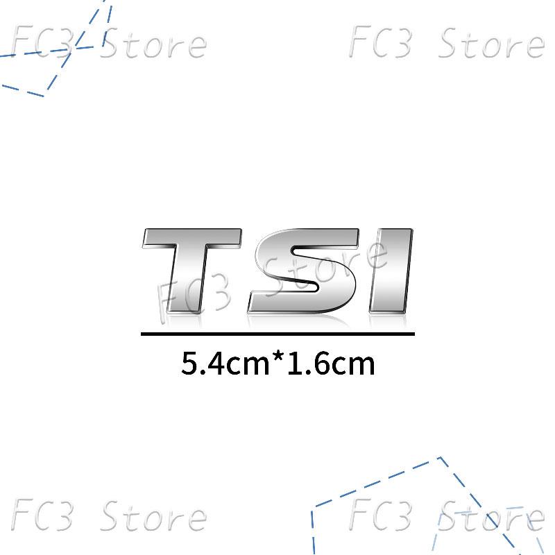 W29New 3D ABS Plastic Car Styling TSI Logo Emblem Rear Bumper Trunk Badge Sticker For VW Volkswagen Golf 4 5 6 MK6 MK7 Jetta Passat