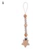 Baby Pacifier Clip Chain Wooden Star Holder Pacifier Clip Strap Infant Nursing Nipple Holder