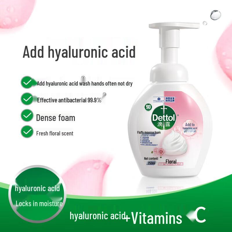 Dettol Цветочное пенящееся средство для мытья рук с гиалуроновой кислотой