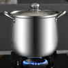 Кастрюля из нержавеющей стали большой вместимости для приготовления супа, кухонная посуда, кастрюля для бульона, для ресторанов