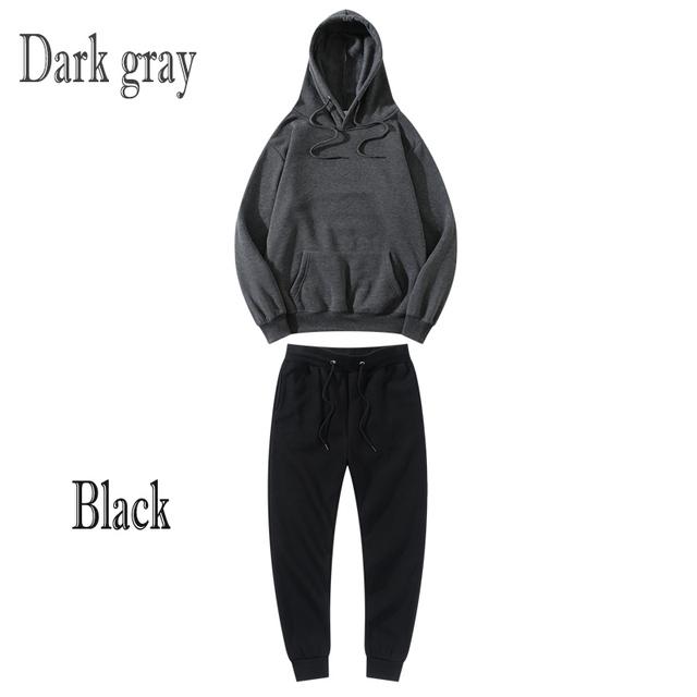 Женские спортивные комплекты Женские толстовки + брюки Спортивные штаны для бега Зимний флисовый спортивный костюм Толстовка Пуловер Мода