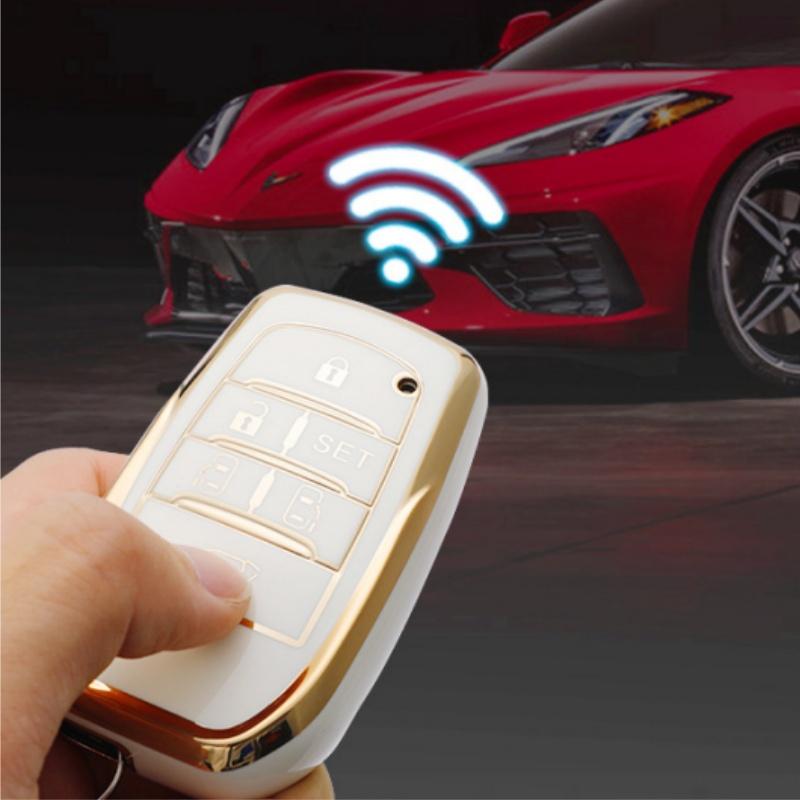 5/6 Buttons TPU Car Key Case Cover for Toyota Land Cruiser 200 300 Fortuner Camry Prado Crown TLK 200 Yaris Cross Hilux Innova