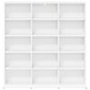 CD Shelf White 96 x 23.5 x 97.5 cm Particleboard