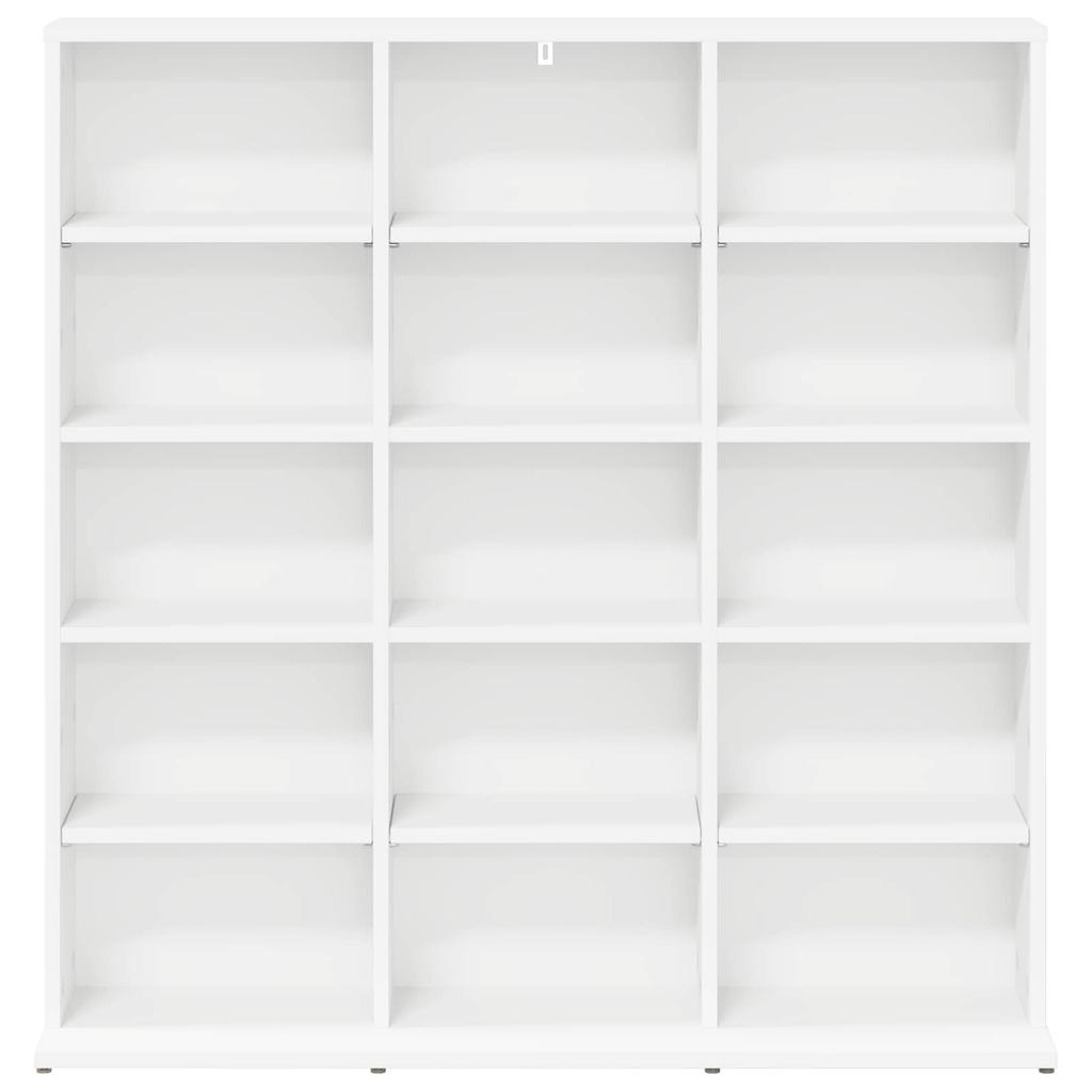 CD Shelf White 96 x 23.5 x 97.5 cm Particleboard