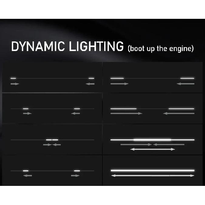 Car Hood White Dynamic LED Strip Exterior Silicone LED Light Flexible Exterior Light Strip with Fuse Protection Auto Accessories
