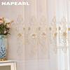 1 шт. NAPEARL Французское роскошное кружево с рельефной вышивкой, полупрозрачная тюль, высота 260 см, для гостиной, спальни, украшения окна, домашнего декора