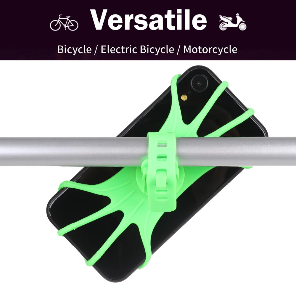 Universal Handlebar Rack Smartphone MTB Bicycle Bracket Strap Motorcycle Stand Bike Phone Holder