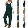 Corduroy Overalls For Women Overalls Women Overall Jumpsuit Solid Color Loose Fit Jumpsuit