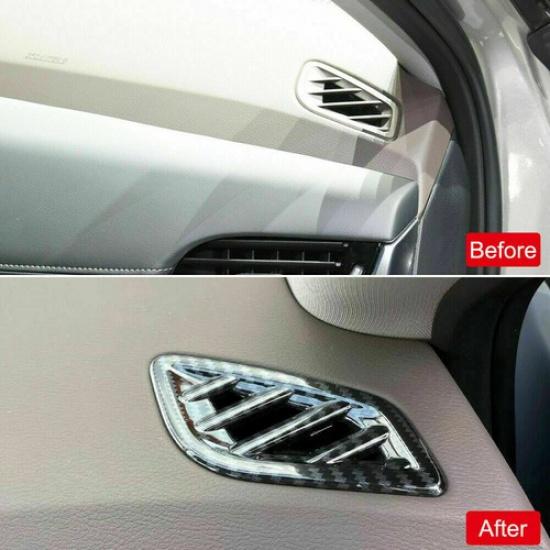 Накладка на воздуховод панели приборов из углеродного волокна для Nissan Qashqai 2023 2024