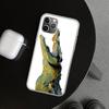Чехол для телефона с рисунком крокодила для iPhone 18 11 12 13 Mini 14 15 Plus 16 Pro Max 17 Air 7 8 + SE Арт Индивидуальный Fundas 11 12 13