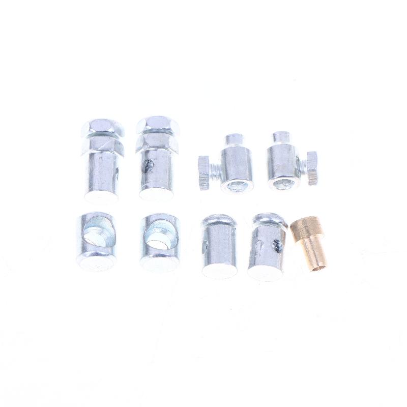 11 шт./компл. Универсальный комплект для ремонта тросов газа и сцепления с тросом, детали для газонокосилки-культиватора, безпаечный ниппель с набором гаек-втулок