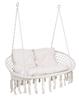 Lagos Cream Stork' Nest Hanging Chair with Cushions