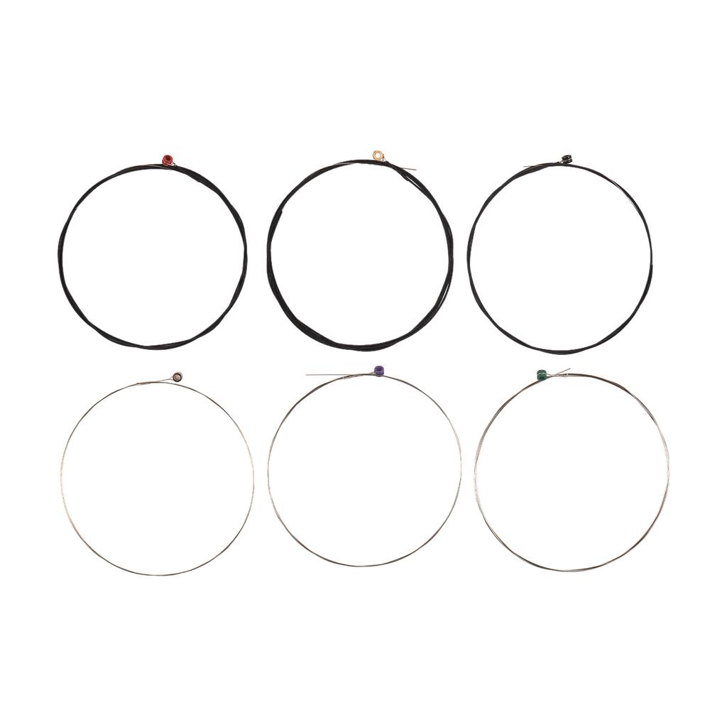 1 комплект из 6 гитарных струн, сменные струны для электрогитары и акустической гитары, гитара со стальными струнами