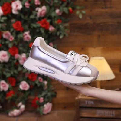 2024 AIR женские кроссовки на платформе 2024 года повседневная спортивная обувь с круглым носком на шнуровке женская нескользящая обувь для ходьбы женские мокасины с одной педалью