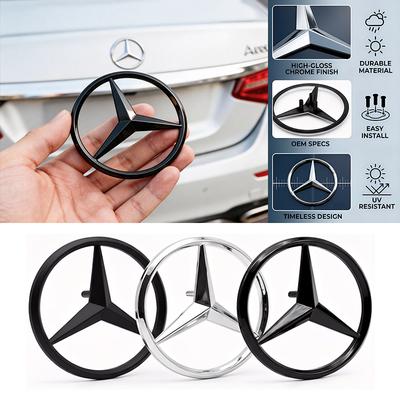 CCC-2026 Новый Звездный Логотип на Задний Багажник для Mercedes Benz AMG W177 A1778170100 W205 W176 Наклейки или 3 Ножки Замена Эмблемы